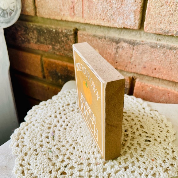 *Pick Your Own Pumpkin Patch Square Block 4” - Picture 12 of 12